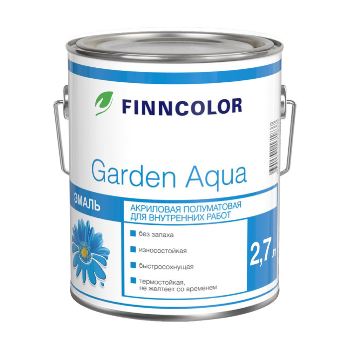 Finncolor Эмаль Garden Aqua акриловая п/мат, 2,7