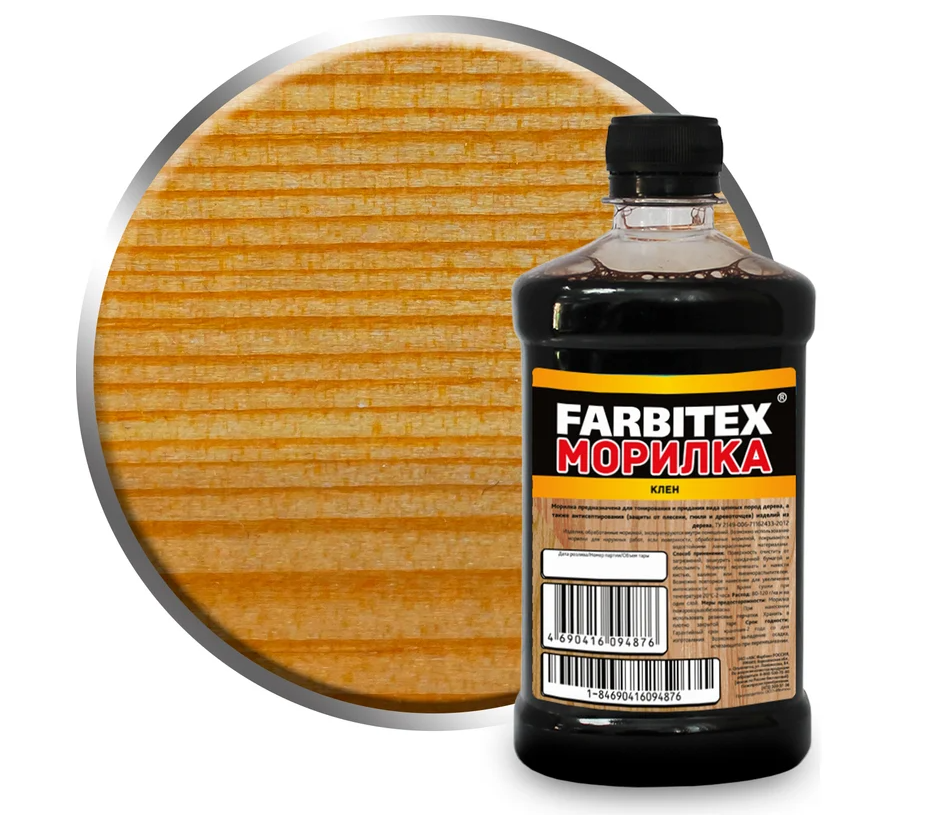 Морилка водная Farbitex Фарбен (клён) 0,5 л