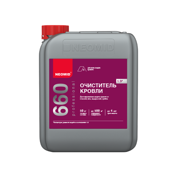 Неомид 660 Cleaning Моющее средство для кровли (концентрат 1:9) 5 кг.