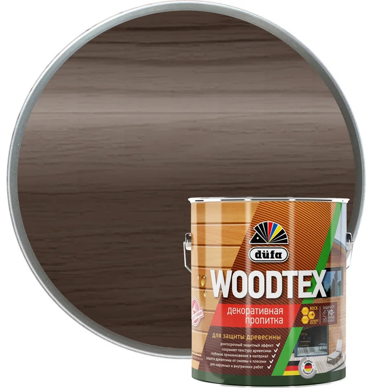 DUFA WOOD TEX Пропитка декоративная палисандр 9 л