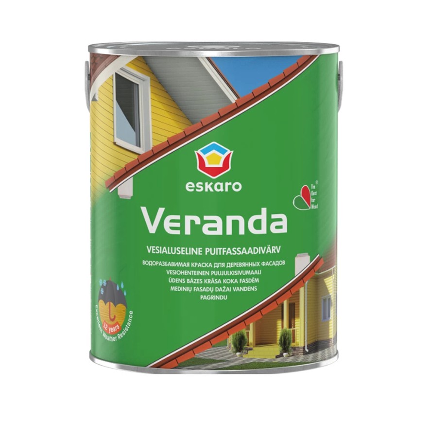 ESKARO CLASSIC Краска фасадная акрилово-маслянная белая Veranda 0,95л