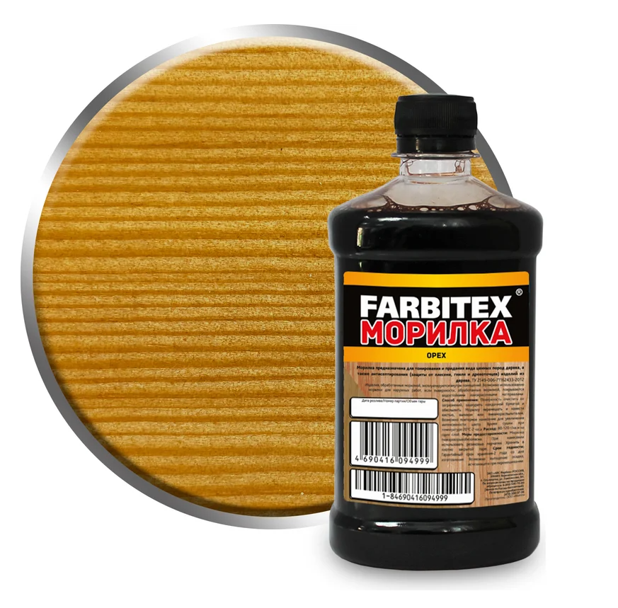Морилка водная Farbitex Фарбен (орех) 0,5 л