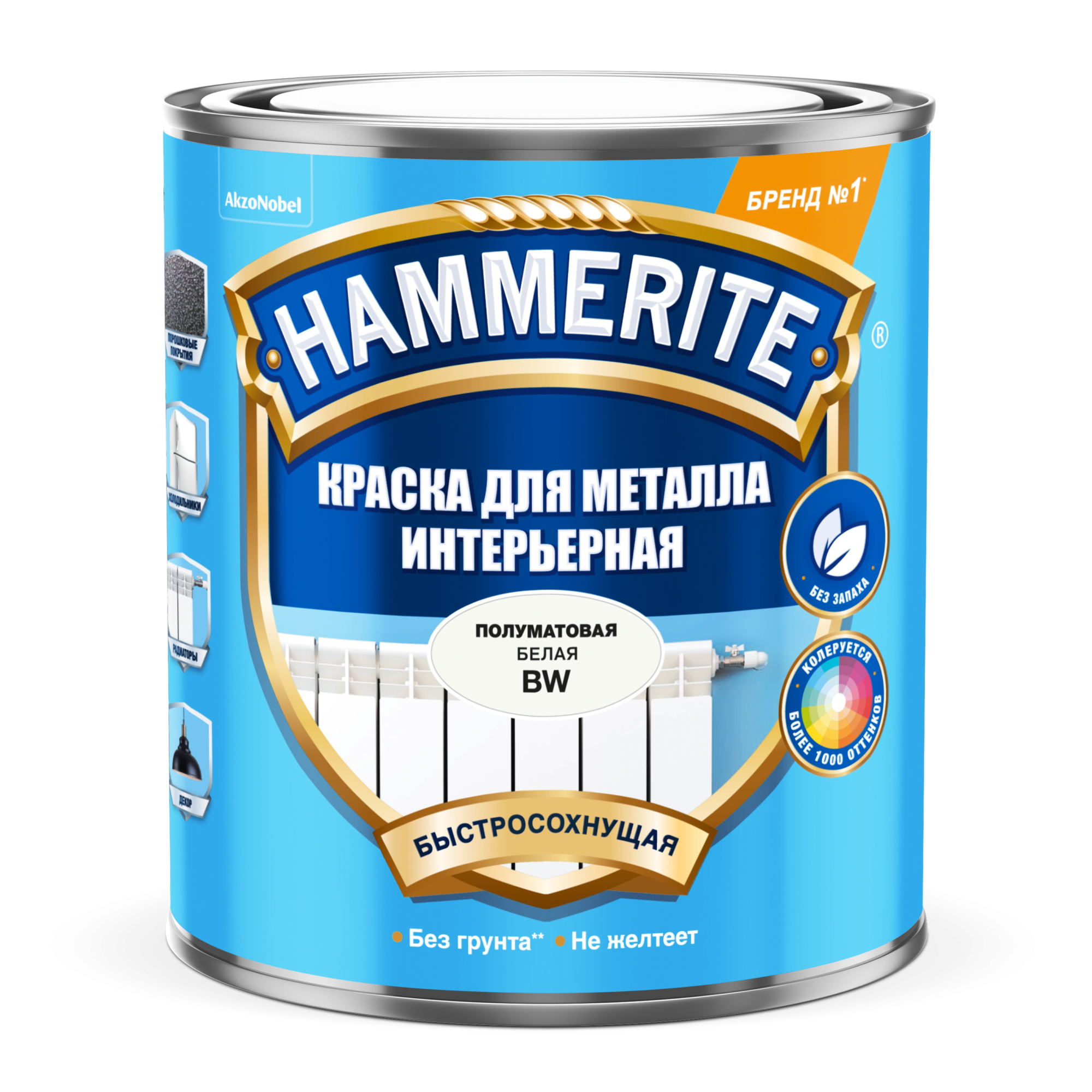 Hammerite/Topgrade ИНТЕРЬЕРНАЯ (белая) BW 0,9 л